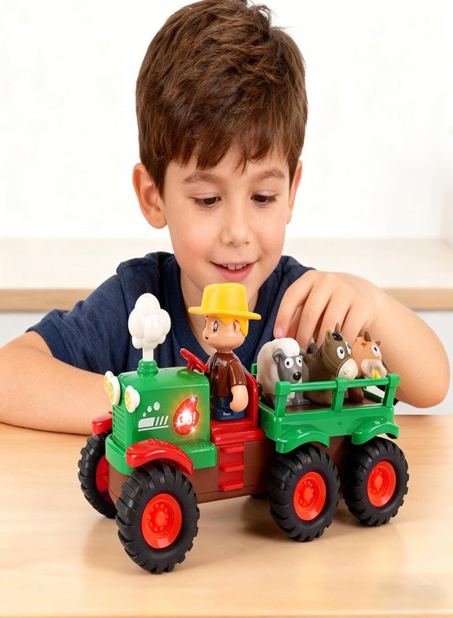 Toyfinity Tractor Toy with Farmer Figure & Farm Animals | Light & Sound Effects | Toddler Toy Vehicle with Swaying Horse, Sheep & Cattle | Hand-Eye Coordination | Gifts for Boys & Girls, Unisex, Ages 5+ - Image 4